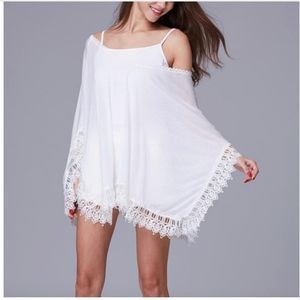 White Swimsuit Cover Up